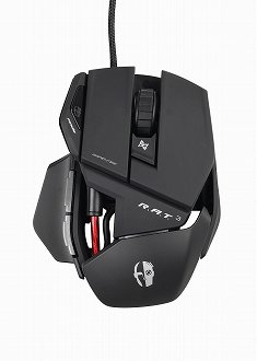 画像ギャラリー No.009のサムネイル画像 / Mad Catz，「Cyborg」ブランドのゲーマー向けマウス「R.A.T.」シリーズを国内発売。マウスの長さや高さ，幅，側面の傾きなどを調整可能