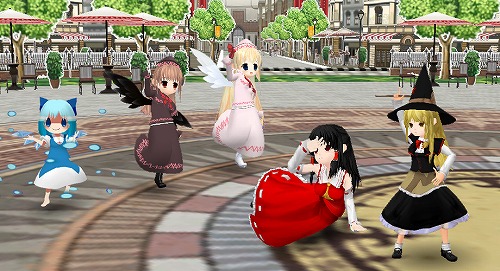 画像ギャラリー No.002のサムネイル画像 / 「パーティーキャッスル」，東方のBGMが流れる広場でお祭り騒ぎ