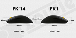 画像ギャラリー No.003のサムネイル画像 / ZOWIE GEAR，左右対称形状のゲーマー向けマウス「FK1」発表。「FK」比で若干大きくなり，センサーもPixArtの最新モデルに