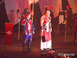 画像ギャラリー No.012のサムネイル画像 / まさにカオスの「戦国武将祭」。声優が語り，プロレスラーが闘い，GACKTが熱唱し，炎の中から信長が復活して天下が統一された