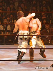 画像ギャラリー No.092のサムネイル画像 / まさにカオスの「戦国武将祭」。声優が語り，プロレスラーが闘い，GACKTが熱唱し，炎の中から信長が復活して天下が統一された