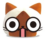 画像ギャラリー No.003のサムネイル画像 / 可愛いアイルーで部屋を盛り上げよう。最新アイルーグッズ「立体フェイスクッション」＆「ロングクッション」，イーカプコンなどで発売中