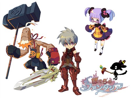 画像ギャラリー No.002のサムネイル画像 / ヘッドロック，mixiアプリ初（?）のアクションMMORPG「ぼくらのファンタジア」を発表。本日よりティザーサイトがオープン