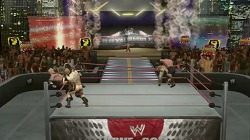 画像ギャラリー No.004のサムネイル画像 / HBKがROYAL RUMBLEで優勝！　というムービーを，発売されたばかりの「WWE 2010 SmackDown vs Raw」を使って撮影したんだ