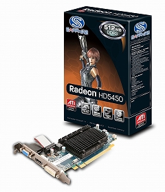 画像ギャラリー No.002のサムネイル画像 / アスク，Sapphire製のHD 5450カード5モデルを市場投入