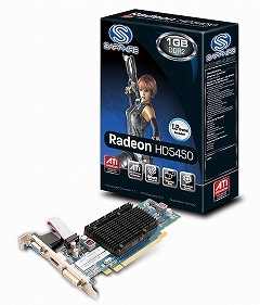 画像ギャラリー No.006のサムネイル画像 / アスク，Sapphire製のHD 5450カード5モデルを市場投入