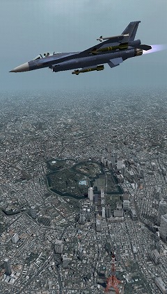 画像ギャラリー No.001のサムネイル画像 / 東京の上空が戦場になる！ “エースコンバット”シリーズ最新作 PSP用「エースコンバットX2 ジョイントアサルト」は2010年夏に発売