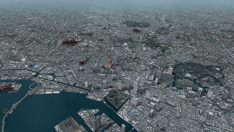 画像ギャラリー No.005のサムネイル画像 / 東京の上空が戦場になる！ “エースコンバット”シリーズ最新作 PSP用「エースコンバットX2 ジョイントアサルト」は2010年夏に発売