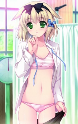 画像ギャラリー No.036のサムネイル画像 / 隣の幼馴染，ロボ，エース，それとも妄想鼻血ムスメか？遺伝子以外は平凡な青年が主人公の恋愛ADV「W.L.O. 世界恋愛機構」が6月3日に発売