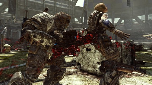 画像ギャラリー No.003のサムネイル画像 / レトロランサーやソードオフ・ショットガンの使い勝手は？　「Gears of War 3」メディア向けマルチプレイ体験会レポートを掲載