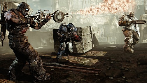 画像ギャラリー No.014のサムネイル画像 / レトロランサーやソードオフ・ショットガンの使い勝手は？　「Gears of War 3」メディア向けマルチプレイ体験会レポートを掲載