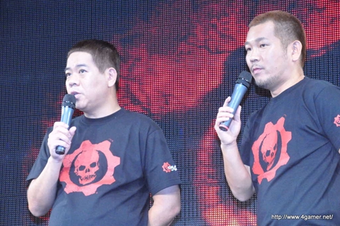 画像ギャラリー No.013のサムネイル画像 / 本日発売の「Gears of War 3」，FUJIWARA，椿鬼奴さん，あやまんJAPANが発売を祝福しに駆けつけた，発売記念イベントの模様をレポート