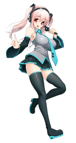 画像ギャラリー No.009のサムネイル画像 / そに子がミクの衣装を借りてきた？　「ソニコミ」に「初音ミク」のコスチュームが登場