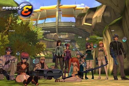 画像ギャラリー No.002のサムネイル画像 / アニメキャラ＋TPS＋RPG。ノンターゲッティング方式のMMORPG「Project ε」のプレイムービーをUp。写っているキャラは大半が女の子だ