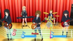 画像ギャラリー No.089のサムネイル画像 / 「けいおん！ 放課後ライブ！！」には，テレビアニメで見られなかった“ゴシック衣装 梓Ver”も収録！　バンドメンバー達の衣装を自由に着せかえよう