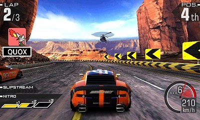 画像ギャラリー No.013のサムネイル画像 / バンダイナムコゲームス，3DS用「リッジレーサー 3D」の最新情報を公開。本作では，奥行き感のある画面での熱い駆け引きや豪速なドリフトが楽しめる