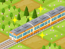画像ギャラリー No.002のサムネイル画像 / ソーシャルゲーム「A列車で行こう for GREE」が出発進行。自分だけの街を発展させつつ，ほかのプレイヤーとの街を結ぶ列車も発車オーライできる