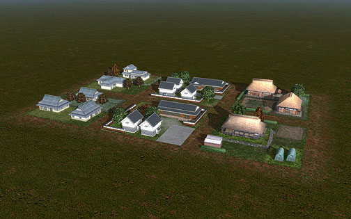 画像ギャラリー No.004のサムネイル画像 / 合計62種類の建物データは“味のある建物”が結構多い？　拡張パック「A列車で行こう9 建物キット」レビュー