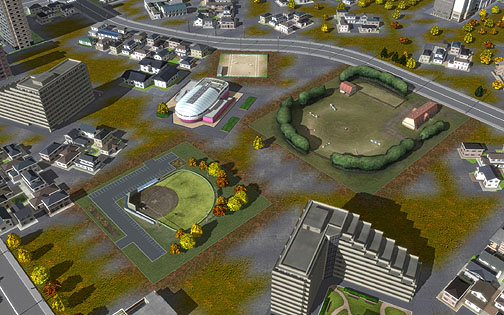 画像ギャラリー No.020のサムネイル画像 / 合計62種類の建物データは“味のある建物”が結構多い？　拡張パック「A列車で行こう9 建物キット」レビュー