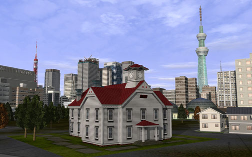画像ギャラリー No.030のサムネイル画像 / 合計62種類の建物データは“味のある建物”が結構多い？　拡張パック「A列車で行こう9 建物キット」レビュー