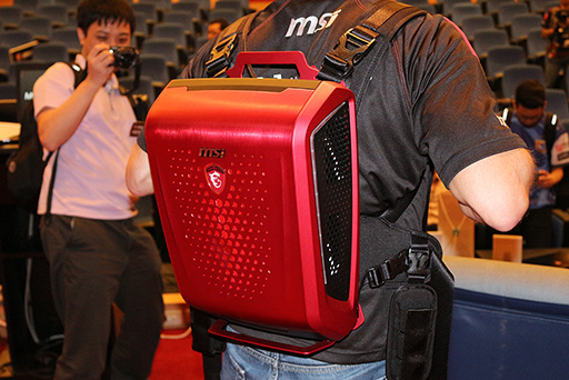 画像ギャラリー No.003のサムネイル画像 / ［COMPUTEX］背負えるVR向けPC「Backpack PC」の実機がついに公開。MSI本社メディアツアーレポート