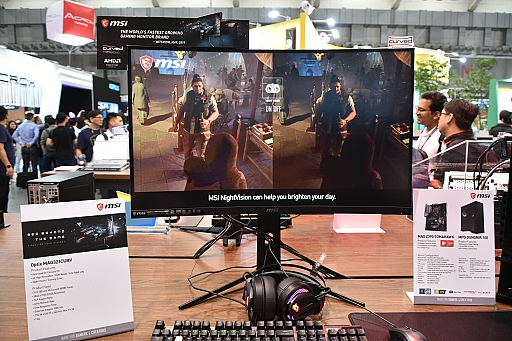 画像ギャラリー No.019のサムネイル画像 / MSIの最新ゲーマー向けディスプレイは，実況配信者向けモデルや家庭用ゲーム機向け湾曲液晶モデルに注目だ