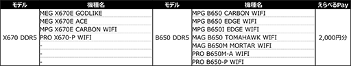 画像ギャラリー No.003のサムネイル画像 / MSI，対象製品のレビュー投稿で最大2000円分の「えらべるPay」がもらえるキャンペーン