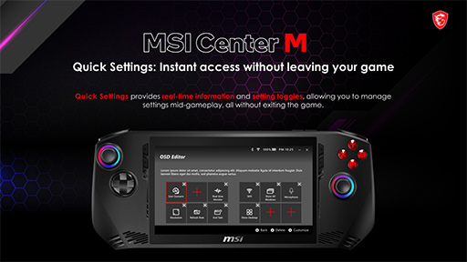 画像ギャラリー No.012のサムネイル画像 / 世界初のCore Ultra搭載携帯型ゲームPC「MSI Claw A1M」をチェック。性能だけでなくゲームパッドや放熱にも見どころあり！