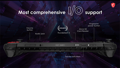 画像ギャラリー No.015のサムネイル画像 / 世界初のCore Ultra搭載携帯型ゲームPC「MSI Claw A1M」をチェック。性能だけでなくゲームパッドや放熱にも見どころあり！