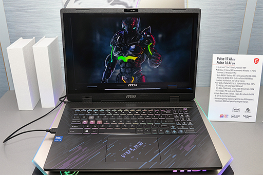画像ギャラリー No.003のサムネイル画像 / 2024年のMSIは，Core Ultra搭載ノートや有機ELディスプレイに注力。新製品をまとめて紹介