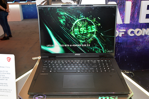 画像ギャラリー No.006のサムネイル画像 / 2024年のMSIは，Core Ultra搭載ノートや有機ELディスプレイに注力。新製品をまとめて紹介