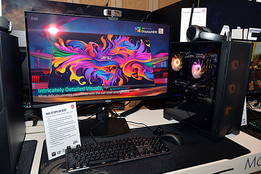 画像ギャラリー No.016のサムネイル画像 / 2024年のMSIは，Core Ultra搭載ノートや有機ELディスプレイに注力。新製品をまとめて紹介