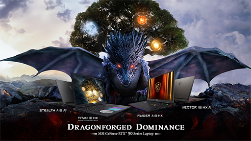 画像ギャラリー No.001のサムネイル画像 / GeForce RTX 50とIntel＆AMDの新型CPUを搭載したMSI製ゲーマー向けノートPCが発表