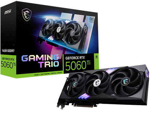 画像ギャラリー No.001のサムネイル画像 / GeForce RTX 5060 Tiを搭載したMSI製グラフィックスカードが国内発売