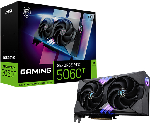 画像ギャラリー No.002のサムネイル画像 / GeForce RTX 5060 Tiを搭載したMSI製グラフィックスカードが国内発売