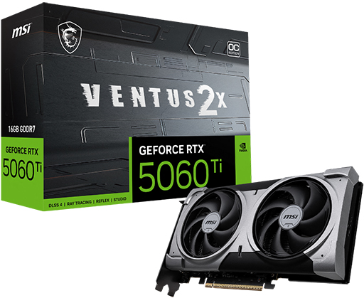 画像ギャラリー No.003のサムネイル画像 / GeForce RTX 5060 Tiを搭載したMSI製グラフィックスカードが国内発売