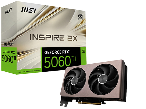 画像ギャラリー No.008のサムネイル画像 / GeForce RTX 5060 Tiを搭載したMSI製グラフィックスカードが国内発売