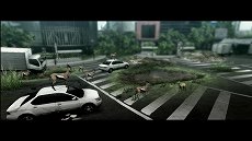 画像ギャラリー No.019のサムネイル画像 / 「TOKYO JUNGLE」，ストーリーモードのスクリーンショットを掲載。ポメラニアンにボスネコが，ニホンジカにチーターや恐竜が襲いかかる