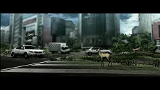 画像ギャラリー No.020のサムネイル画像 / 「TOKYO JUNGLE」，ストーリーモードのスクリーンショットを掲載。ポメラニアンにボスネコが，ニホンジカにチーターや恐竜が襲いかかる