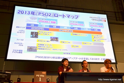 画像ギャラリー No.070のサムネイル画像 / エミリアとルミアの水着衣装，デューマンとキャストの「PSPo2i」衣装/パーツなど注目の新情報も飛び出した，「ファンタシースター感謝祭2013」札幌会場のレポートを掲載