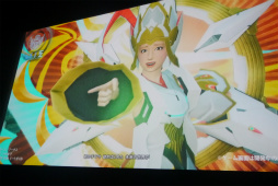 画像ギャラリー No.016のサムネイル画像 / 「PSO2」に小林幸子さんが降臨，メガ幸子と共にフェニックスに乗ってバーチャルライブを披露する。都内で行われた「地球親善大使 就任式」レポート