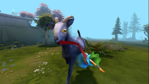 画像ギャラリー No.004のサムネイル画像 / 「Goat Simulator」と「DOTA 2」，夢のクロスオーバーが実現？　Steam Workshopにて，空飛ぶヤギを登場させる投票がスタート