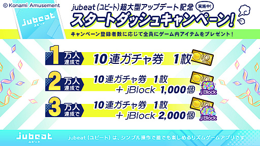 画像ギャラリー No.003のサムネイル画像 / 「jubeat plus」，超大型アップデートにあわせて名称が「jubeat」に変更。記念のキャンペーンも開催