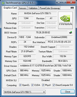 画像ギャラリー No.021のサムネイル画像 / 「GeForce GTX 550 Ti」を試す。バランスの取れた性能＆価格と，バランスを欠く消費電力が特徴