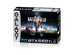 画像ギャラリー No.001のサムネイル画像 / GALAXY，「BF3」フル版ダウンロードクーポン付属のGTX 560 Tiカード発売