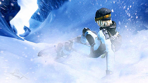 画像ギャラリー No.003のサムネイル画像 / ほぼ直角の斜面を真っ逆さま。世界中の雪山に挑む「SSX」は，アドレナリンの分泌が止まらないスノーボードアクション