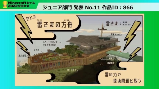 画像ギャラリー No.005のサムネイル画像 / 教育版マイクラの作品コンテスト「Minecraftカップ2022 全国大会」最終審査会レポート。 最優秀賞に輝いた作品は？