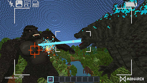 画像ギャラリー No.007のサムネイル画像 / ゴジラ，「Minecraft」を襲撃。ゴジラとして戦ったりゴジラから逃げたりする公式ワールドがマーケットプレイスで発売に