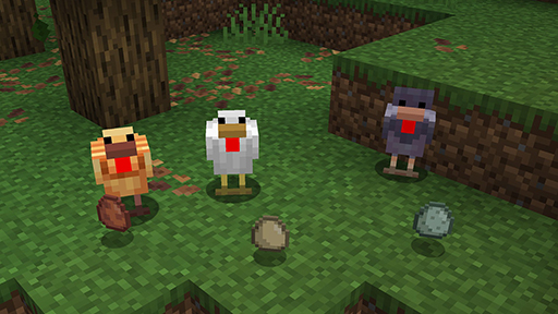 画像ギャラリー No.002のサムネイル画像 / 「Minecraft」，2種類のニワトリ，サボテンの花，枯れ草などが新たに登場。Javaスナップショットなどで利用できる