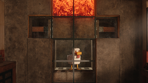 画像ギャラリー No.005のサムネイル画像 / 「マインクラフト／ザ・ムービー」“溶岩チキン”のシーン映像を解禁。全世界興行収入は約1000億円を突破。日本では明日4月25日に公開